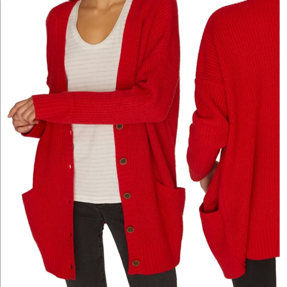 SANCTUARY Keep It Cozy Shaker Knit Cardigan